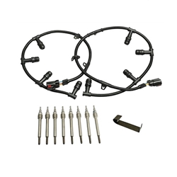 2004-2007 Ford 6.0 Powerstroke Glow Plug Harness with 8pcs Glow Plugs & Removal Tool
