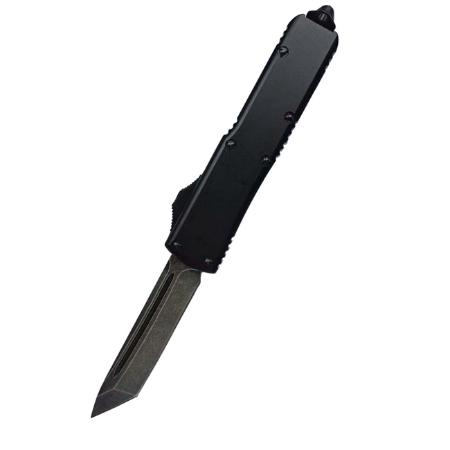 KRATOS High Performance Auto OTF Black Tanto Blade EDC Pocket Knife